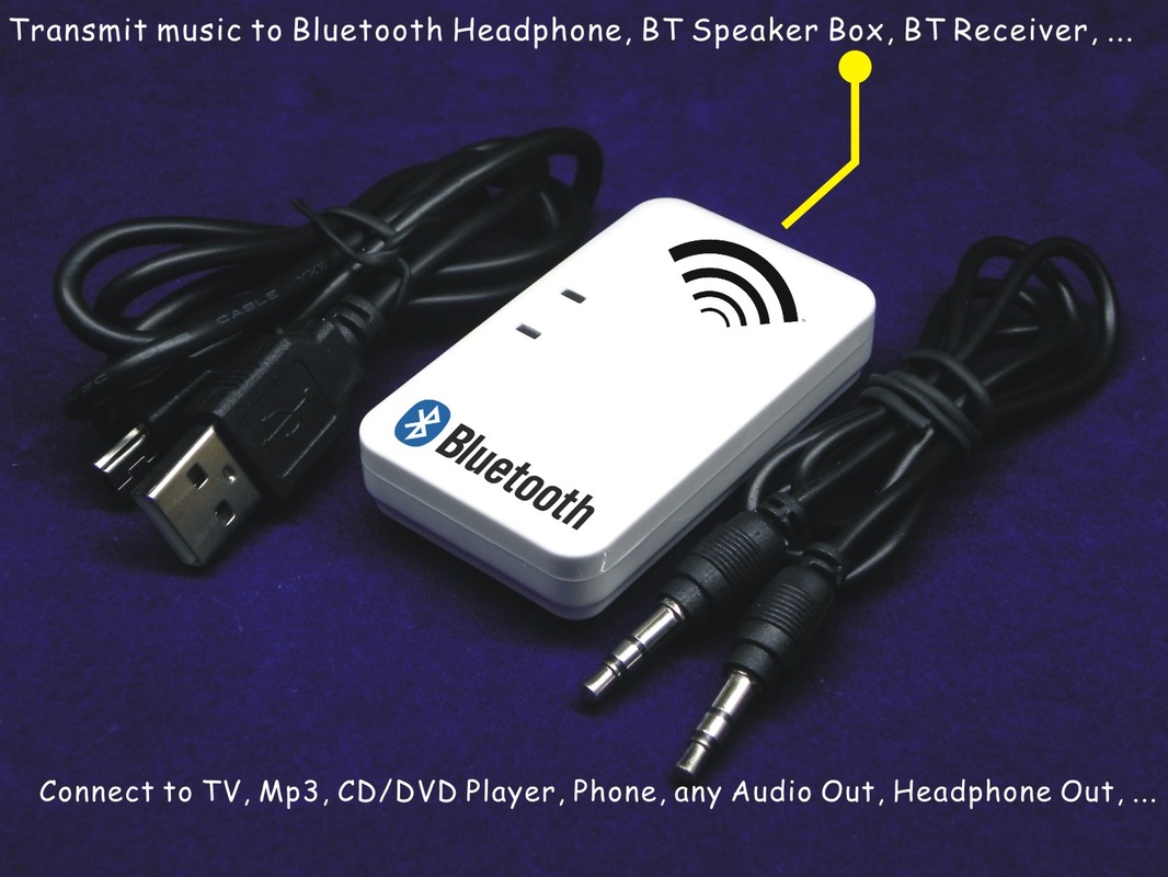 Bluetooth Transmitter Receiver wireless Music Steamer 4 TV MP3 to Speaker Box BT